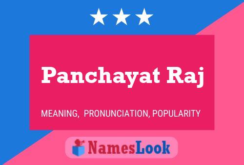 Panchayat Raj Name Poster