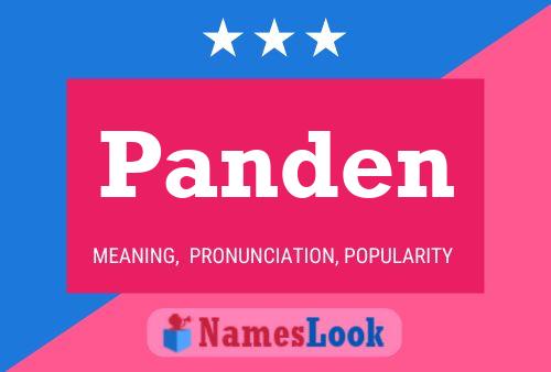 Panden Name Poster