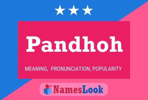 Pandhoh Name Poster