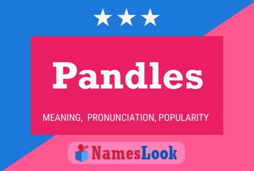 Pandles Name Poster