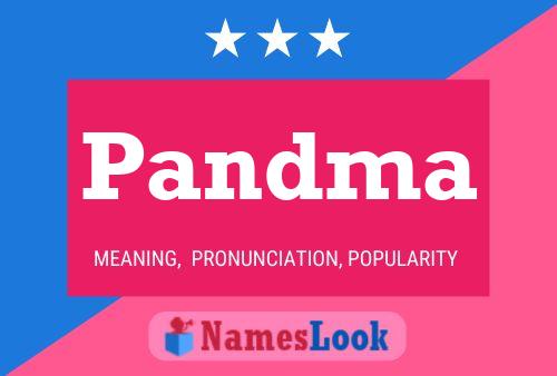 Pandma Name Poster