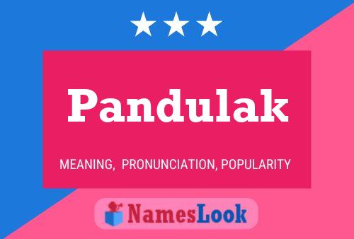 Pandulak Name Poster