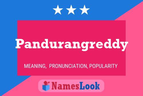 Pandurangreddy Name Poster