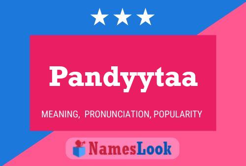 Pandyytaa Name Poster