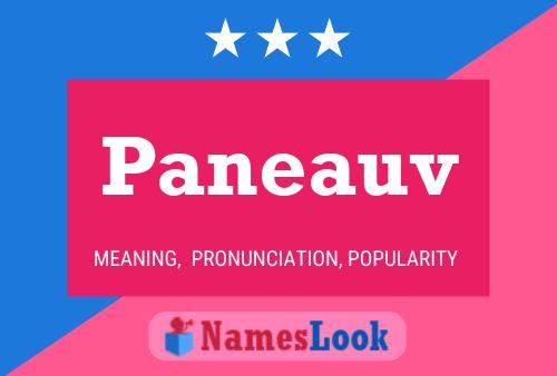 Paneauv Name Poster