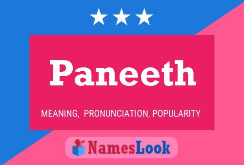 Paneeth Name Poster