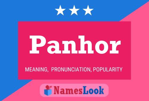 Panhor Name Poster