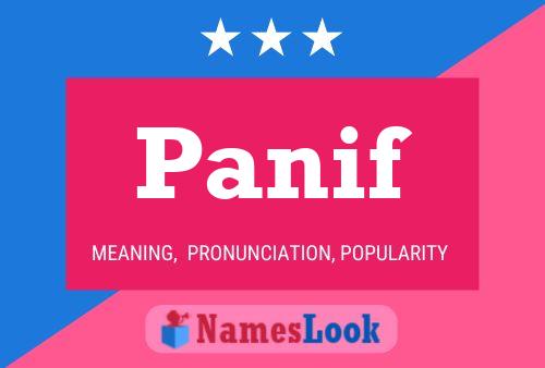 Panif Name Poster