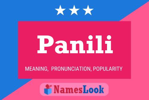 Panili Name Poster