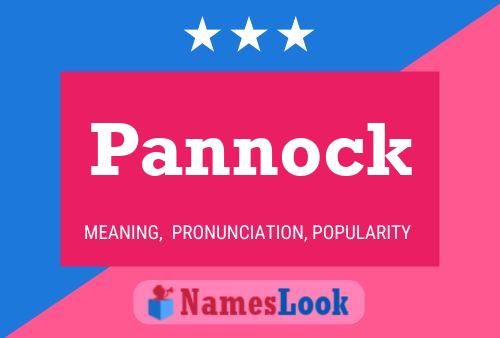 Pannock Name Poster