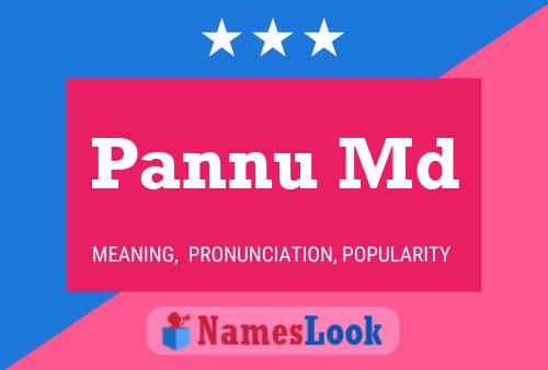 Pannu Md Name Poster