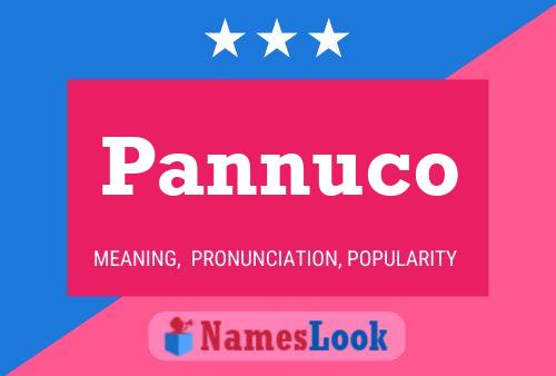 Pannuco Name Poster