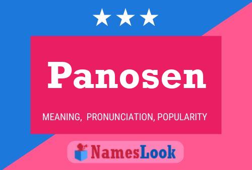 Panosen Name Poster