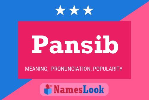 Pansib Name Poster