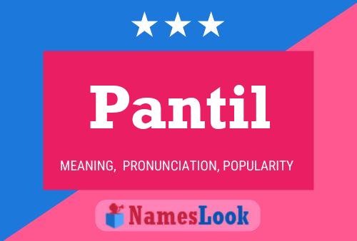 Pantil Name Poster