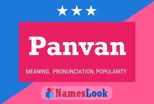 Panvan Name Poster