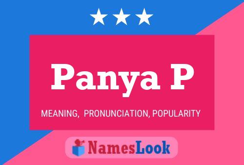 Panya P Name Poster