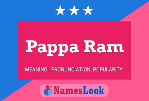 Pappa Ram Name Poster