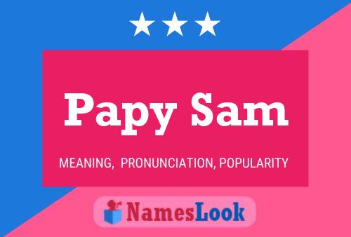 Papy Sam Name Poster