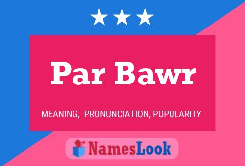 Par Bawr Name Poster