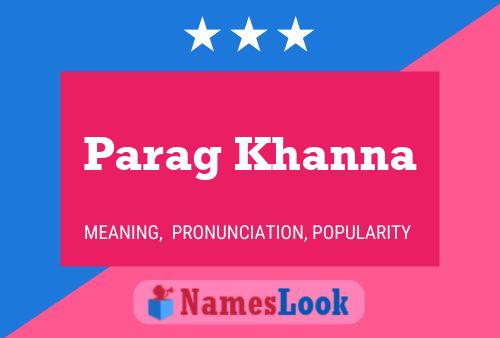 Parag Khanna Name Poster