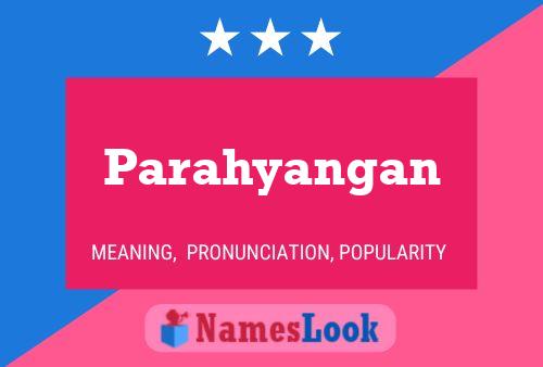 Parahyangan Name Poster