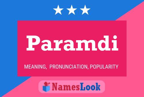 Paramdi Name Poster