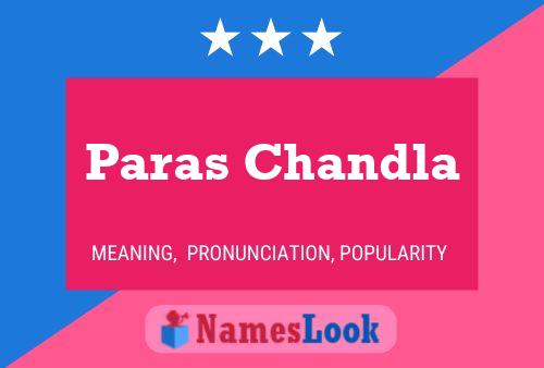 Paras Chandla Name Poster