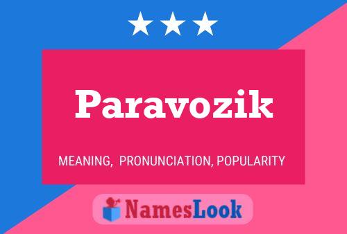 Paravozik Name Poster