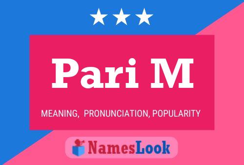 Pari M Name Poster