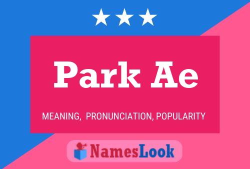 Park Ae Name Poster