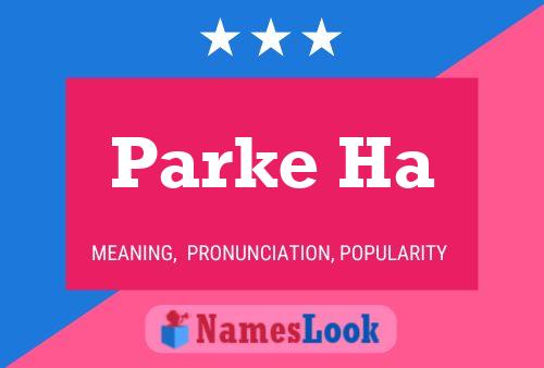 Parke Ha Name Poster