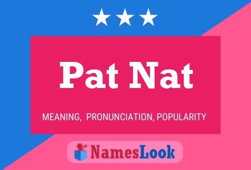 Pat Nat Name Poster