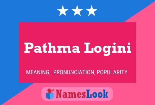 Pathma Logini Name Poster