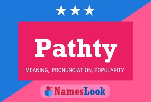 Pathty Name Poster