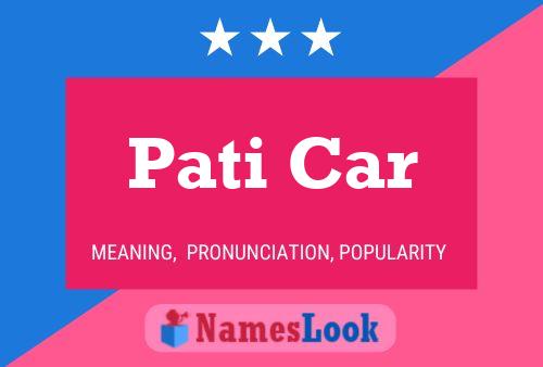 Pati Car Name Poster