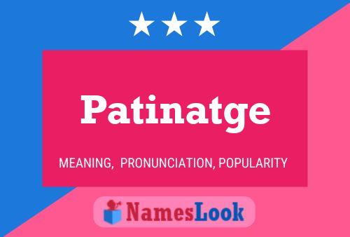 Patinatge Name Poster