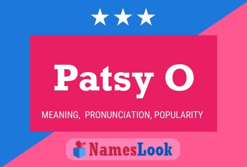 Patsy O Name Poster