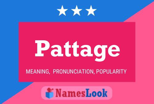 Pattage Name Poster