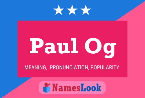 Paul Og Name Poster