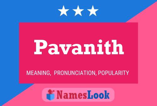 Pavanith Name Poster