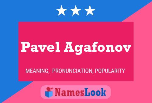 Pavel Agafonov Name Poster