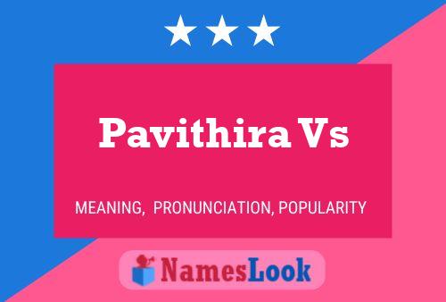 Pavithira Vs Name Poster