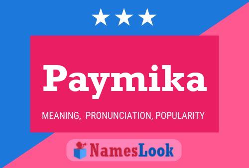 Paymika Name Poster