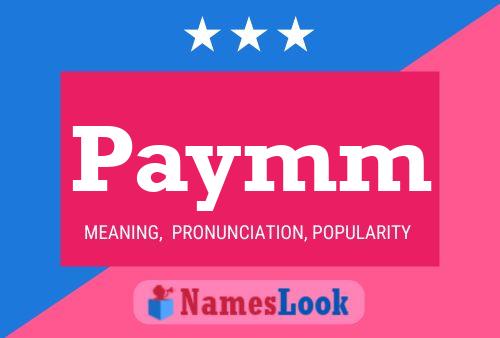 Paymm Name Poster