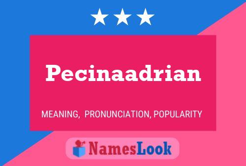 Pecinaadrian Name Poster