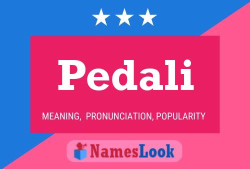 Pedali Name Poster