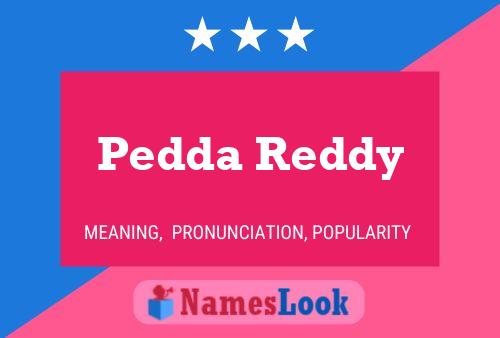 Pedda Reddy Name Poster