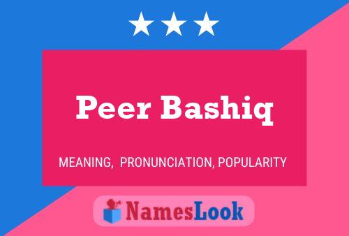 Peer Bashiq Name Poster