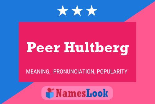 Peer Hultberg Name Poster